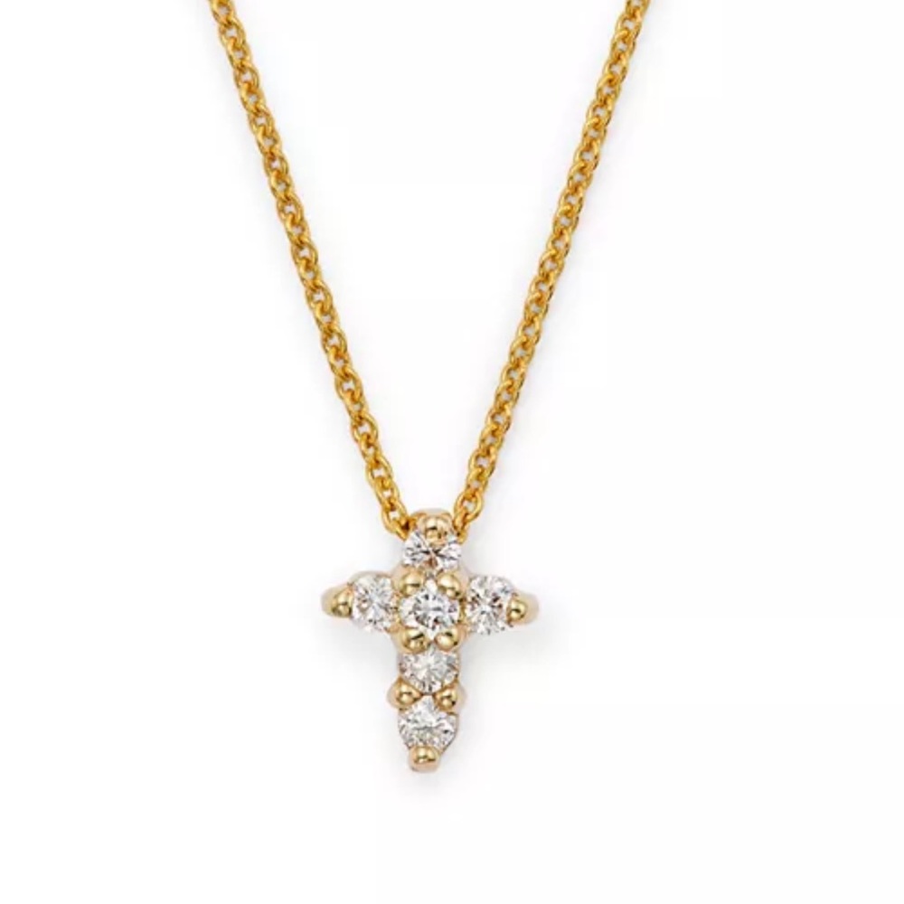 Roberto coin, baby cross gold